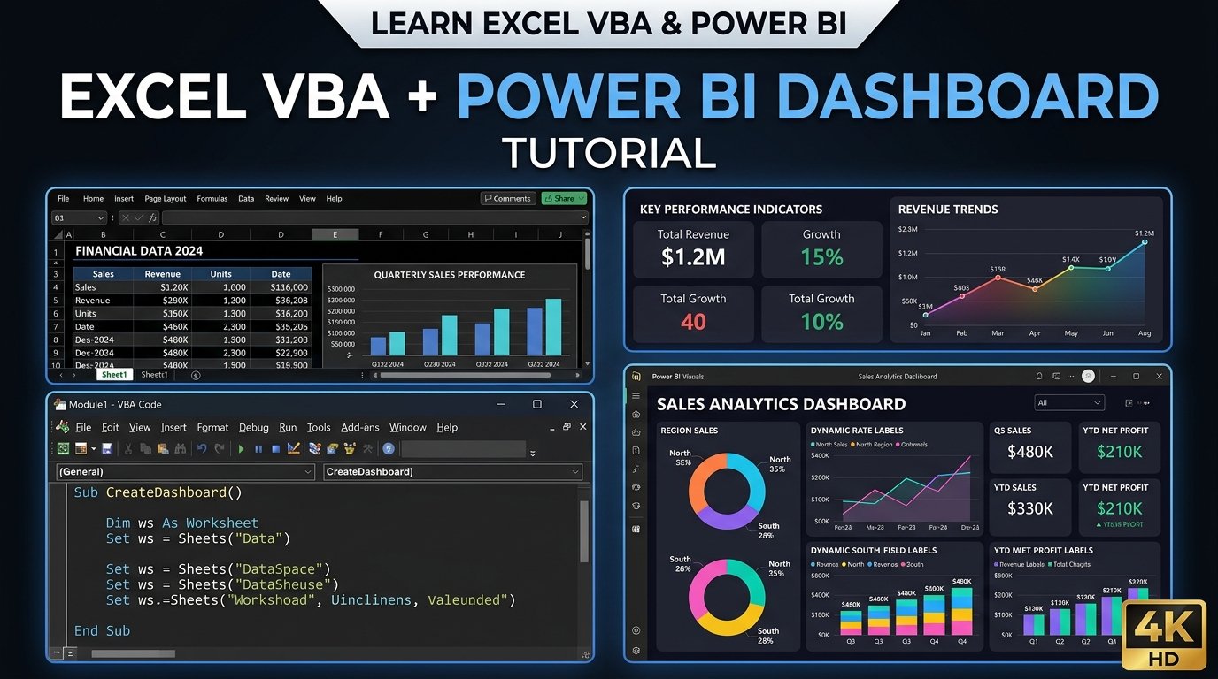 Learnerz Academy YouTube Excel VBA and Power BI Video Tutorial Preview